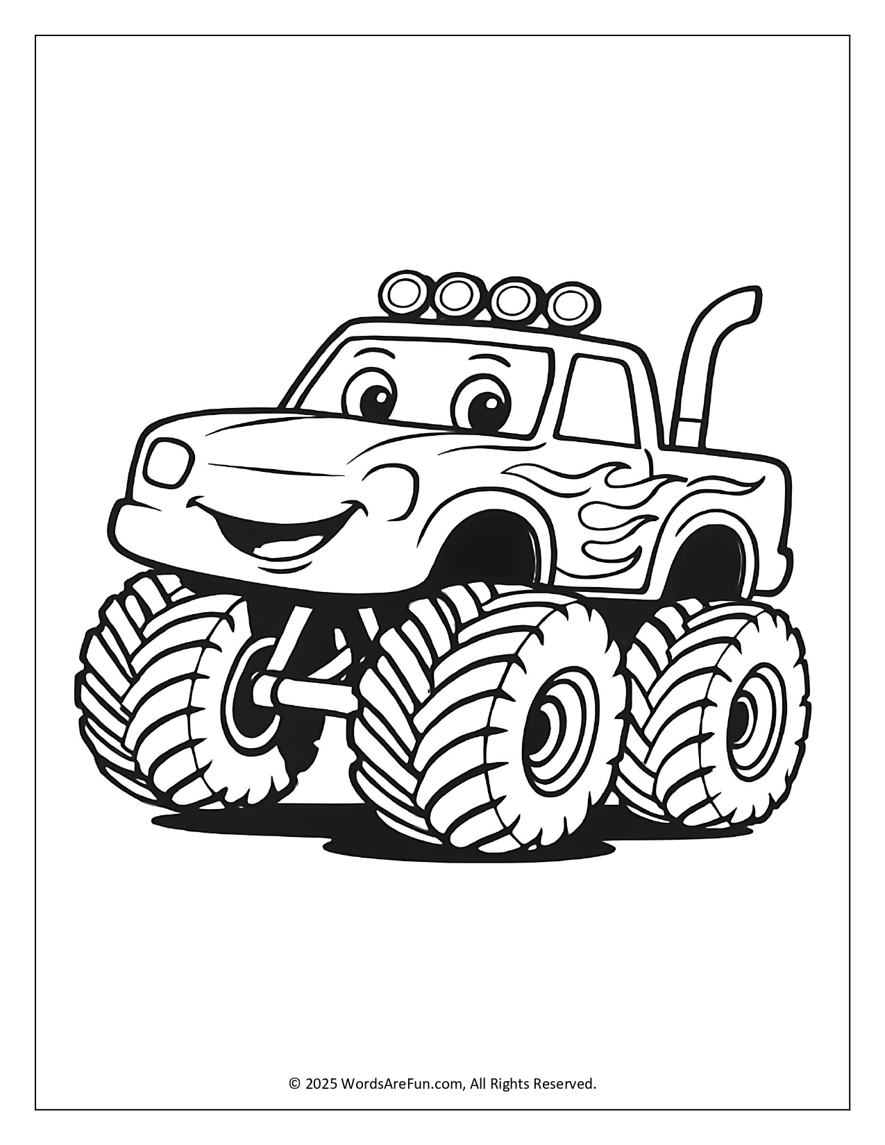 Monster Truck Coloring Pages
