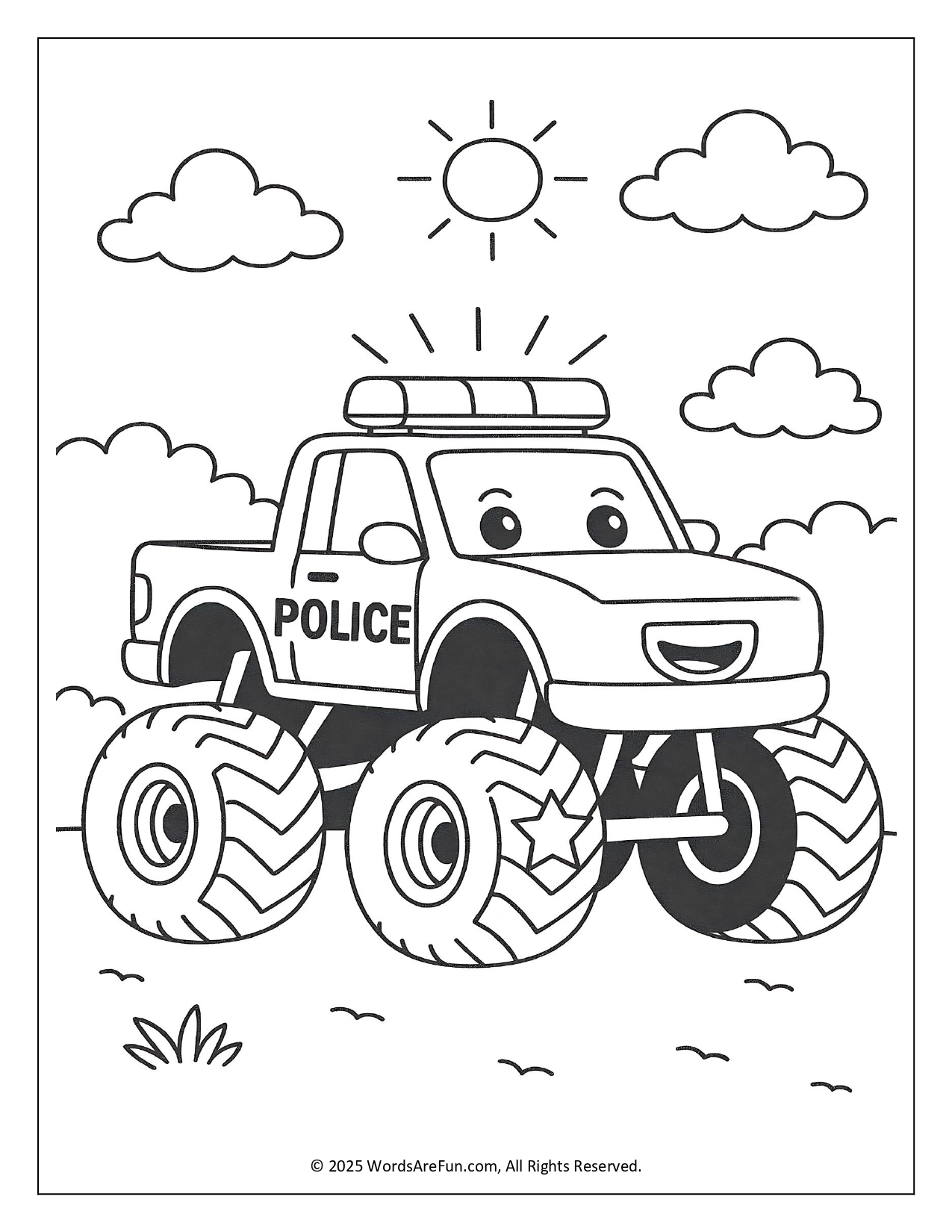 Monster Truck Coloring Pages