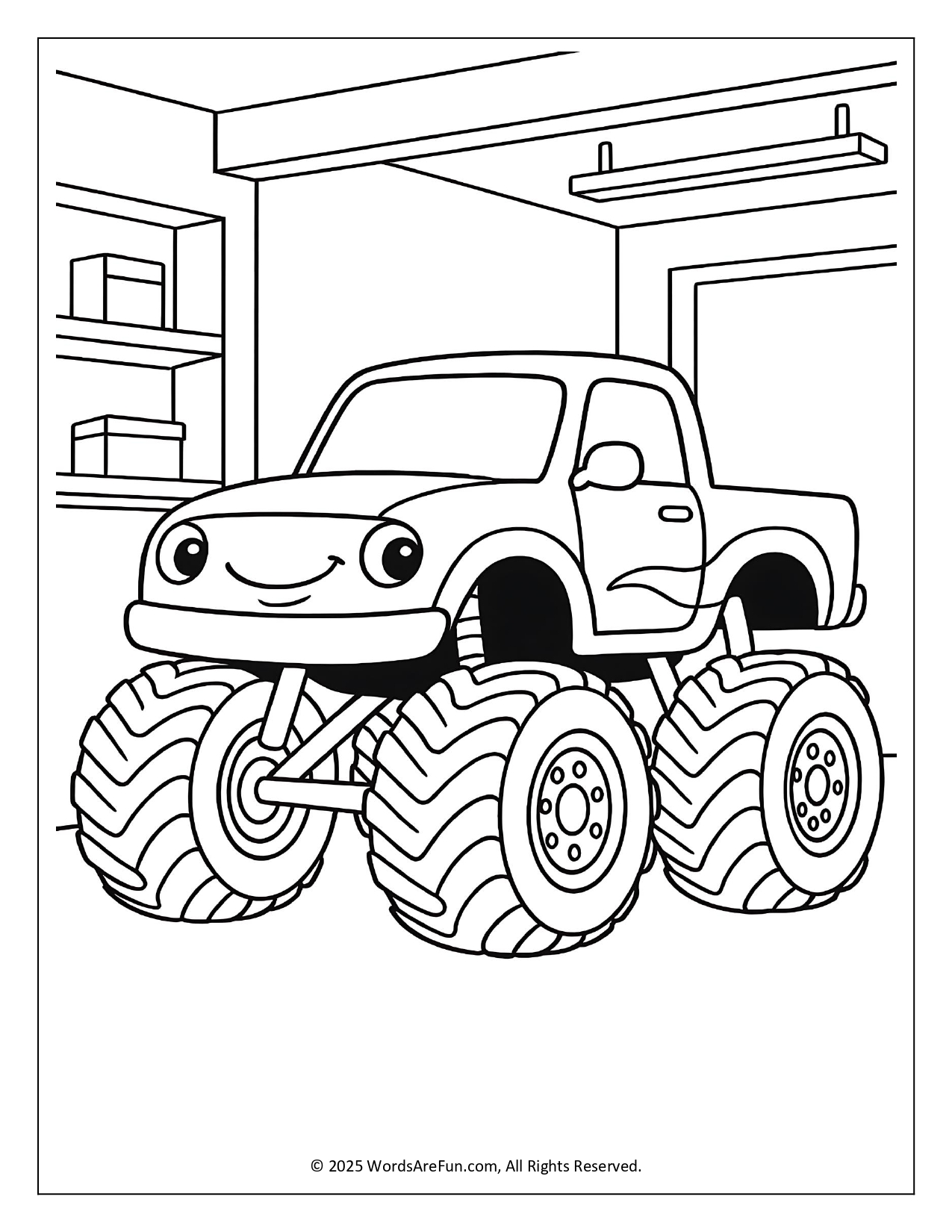 Monster Truck Coloring Pages