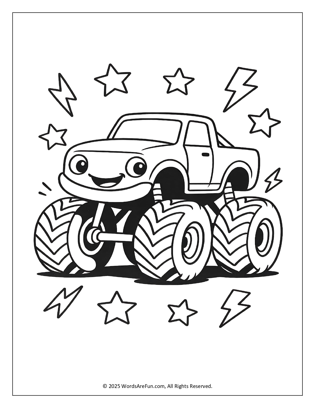 Monster Truck Coloring Pages
