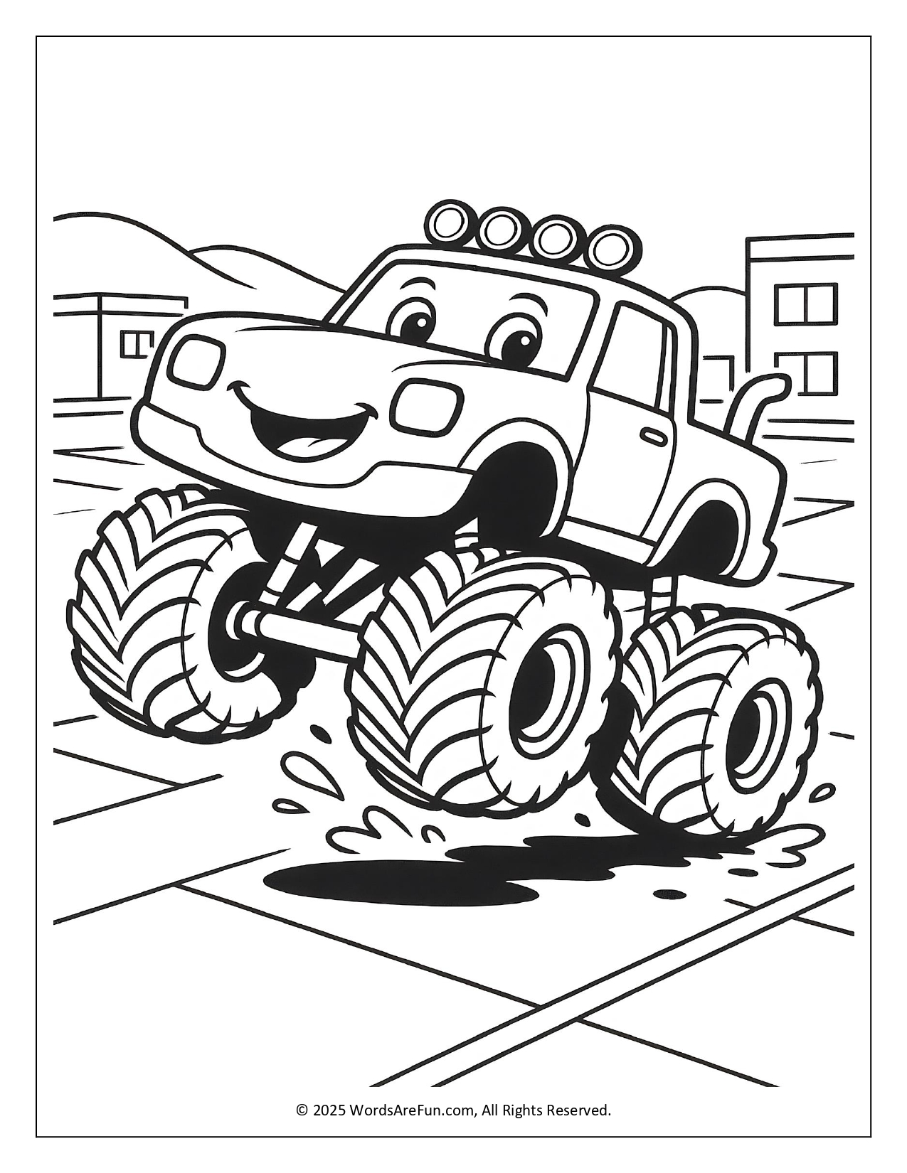 Monster Truck Coloring Pages