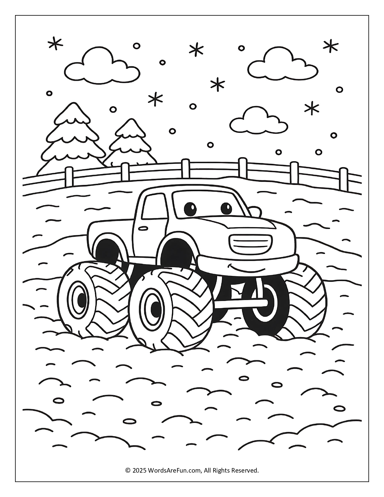 Monster Truck Coloring Pages