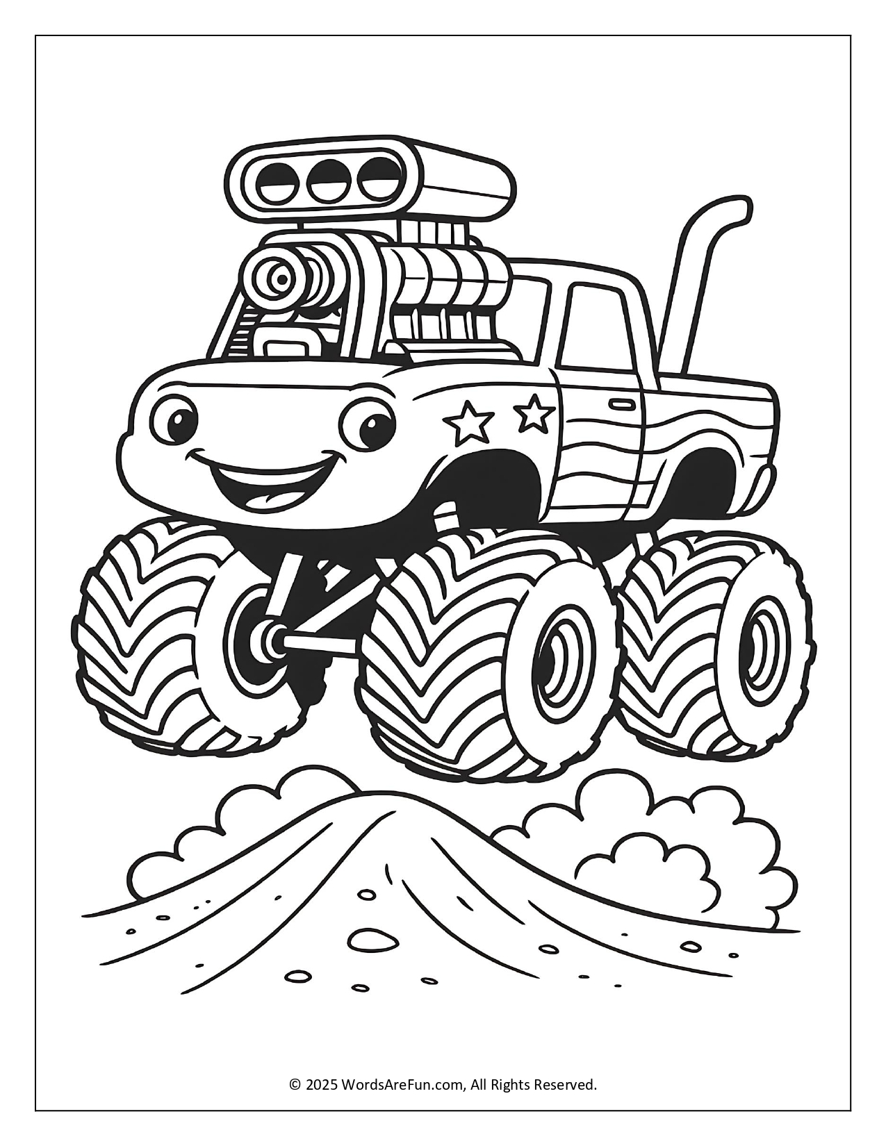 Monster Truck Coloring Pages