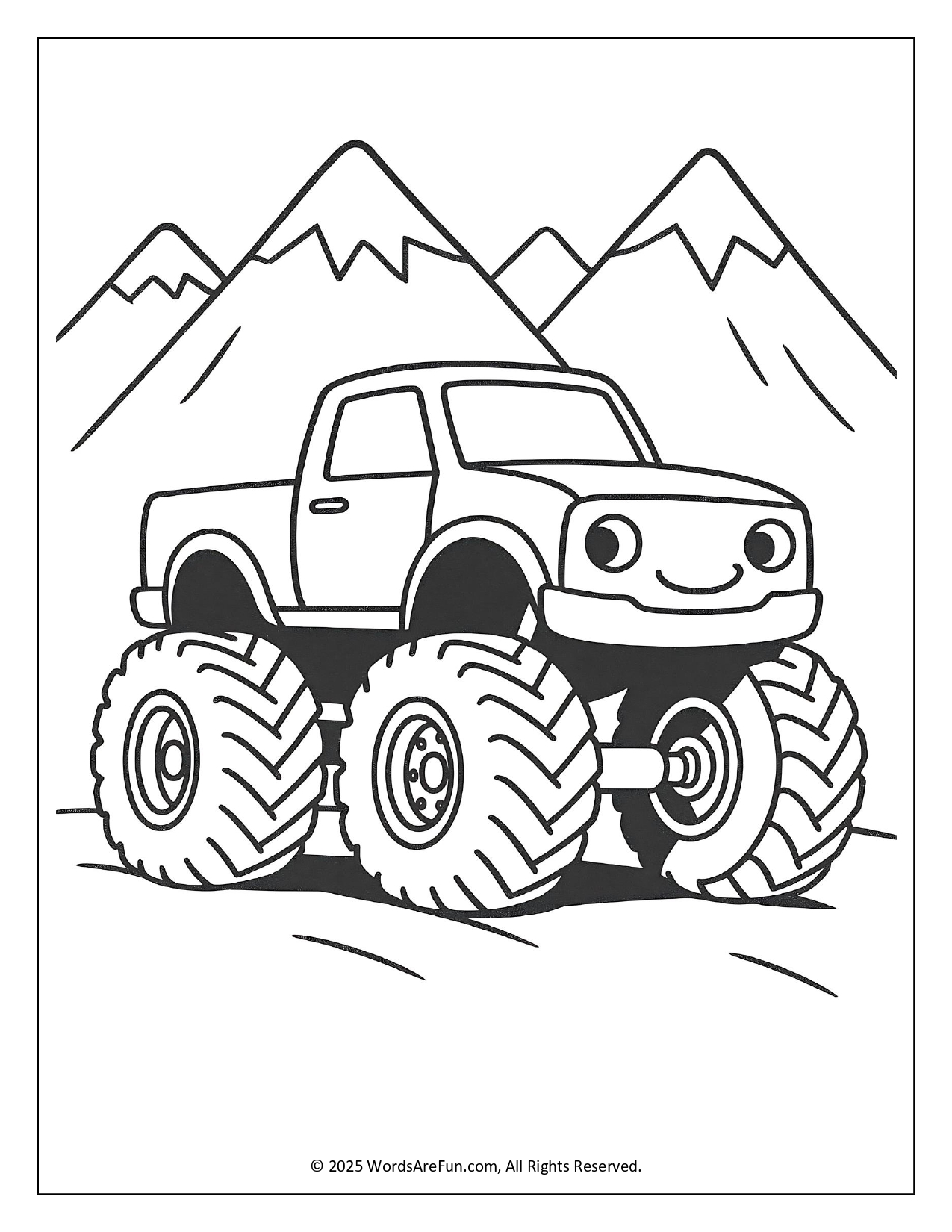 Monster Truck Coloring Pages