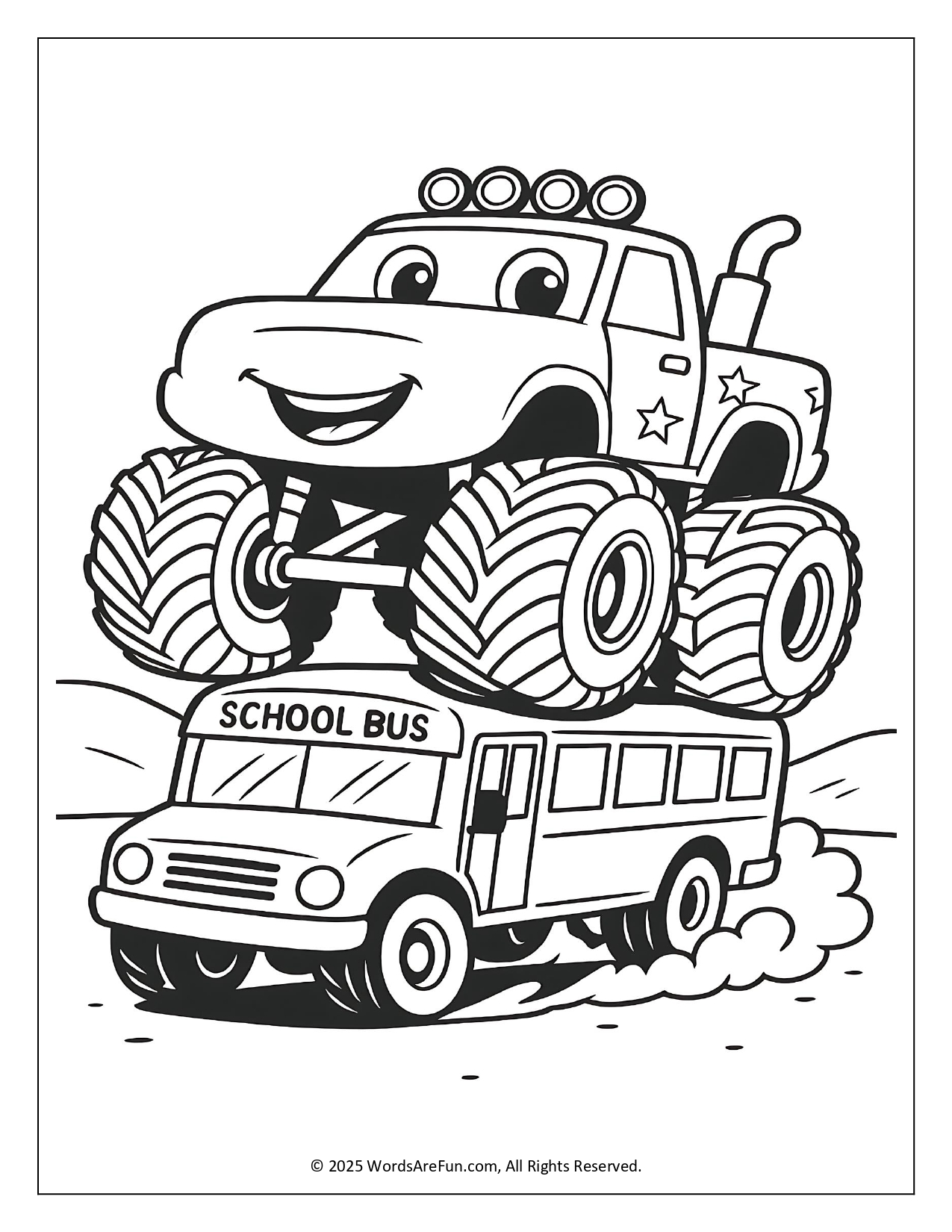 Monster Truck Coloring Pages