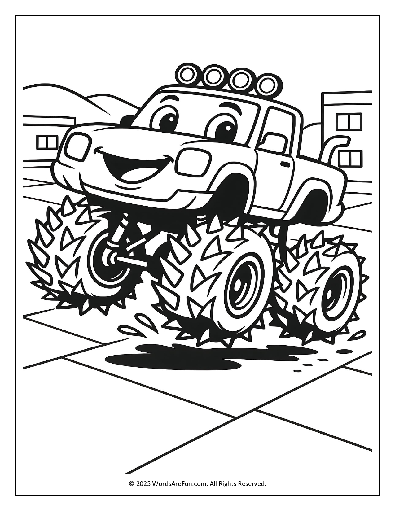 Monster Truck Coloring Pages