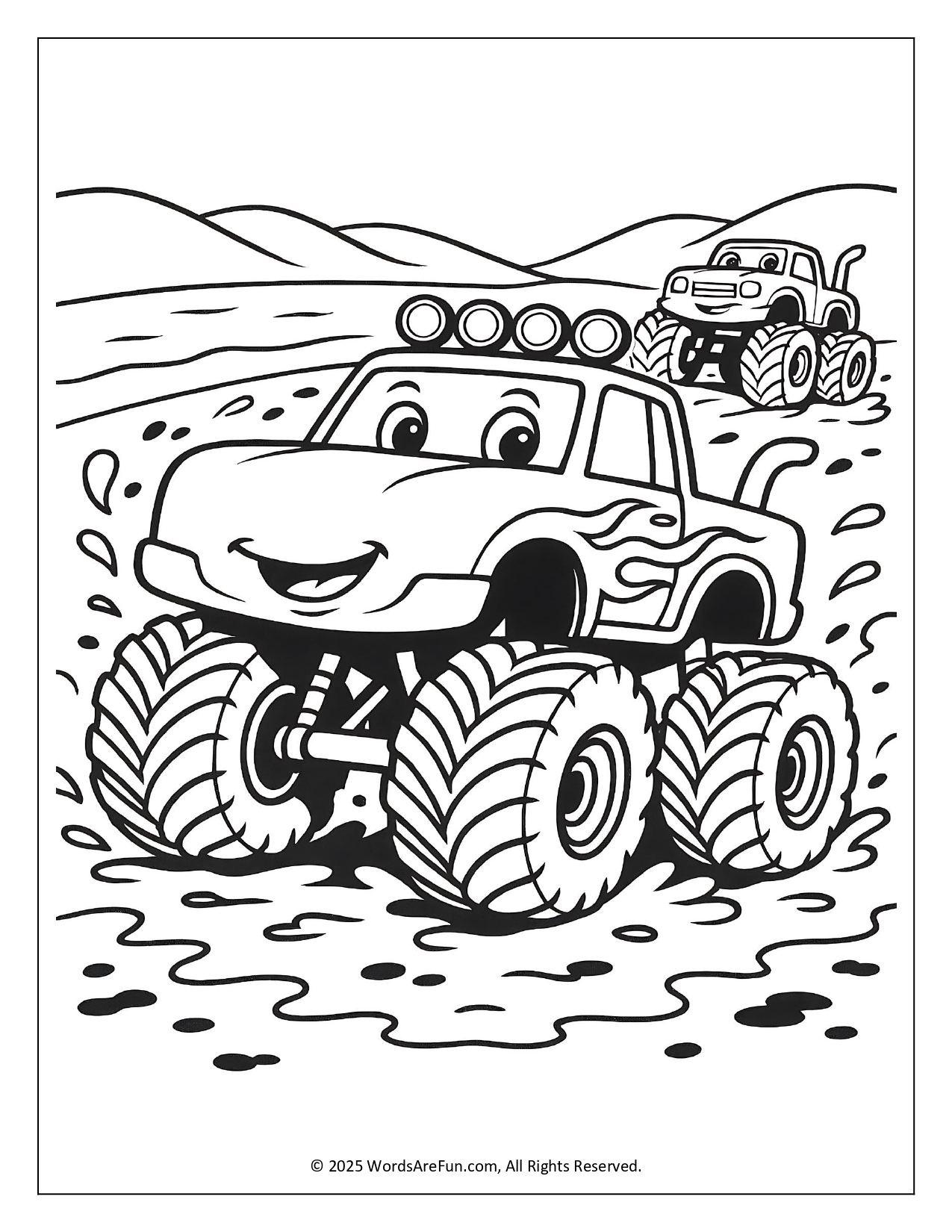 Monster Truck Coloring Pages