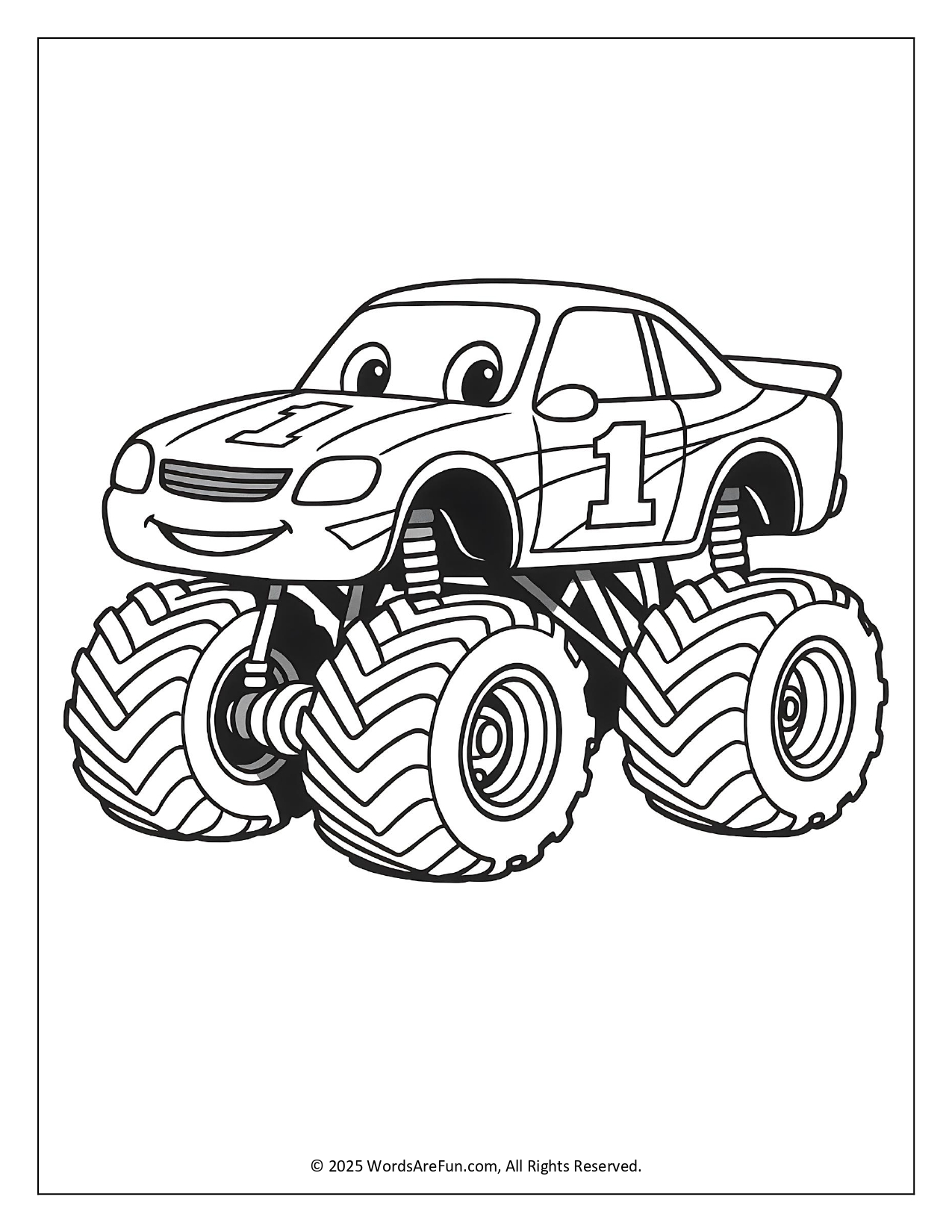 Monster Truck Coloring Pages