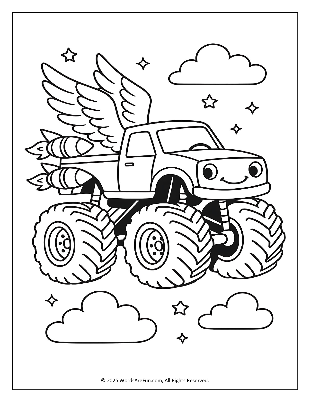 Monster Truck Coloring Pages
