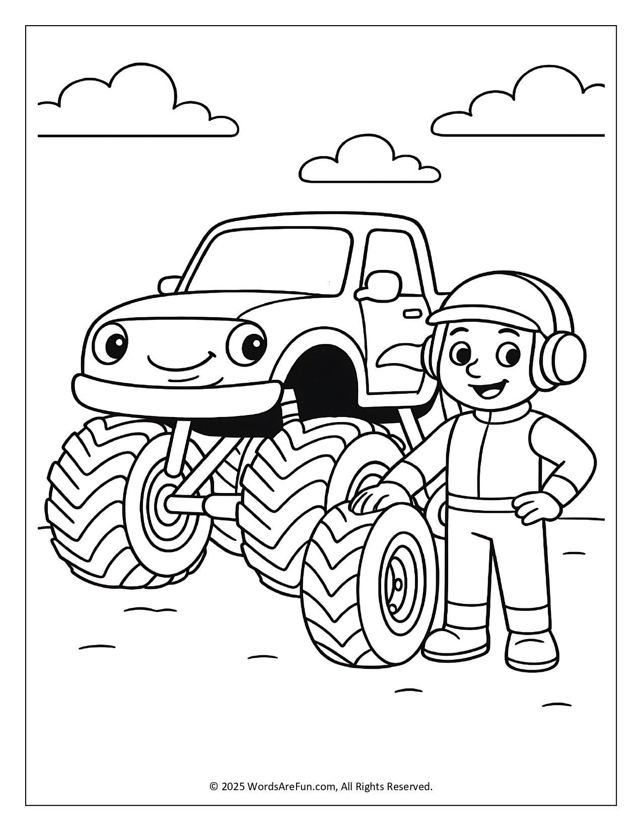 Monster Truck Coloring Pages
