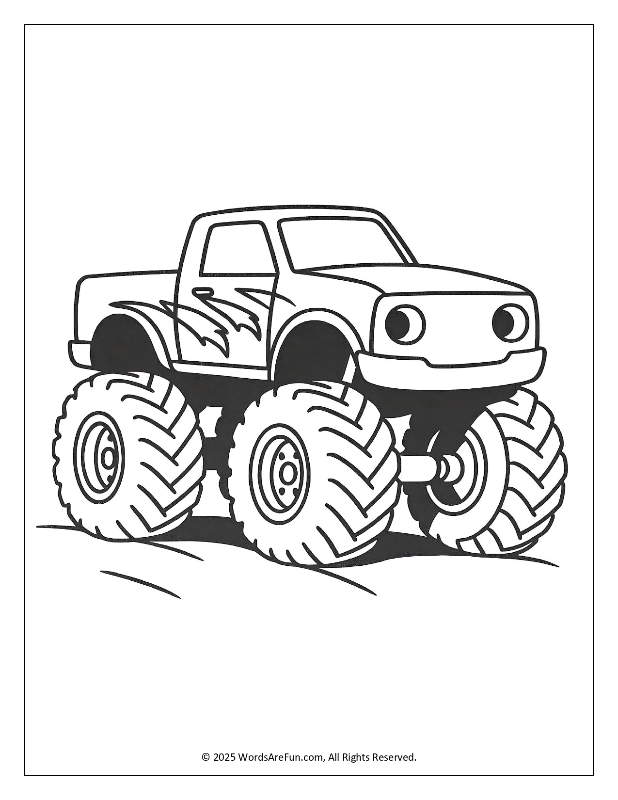 Monster Truck Coloring Pages