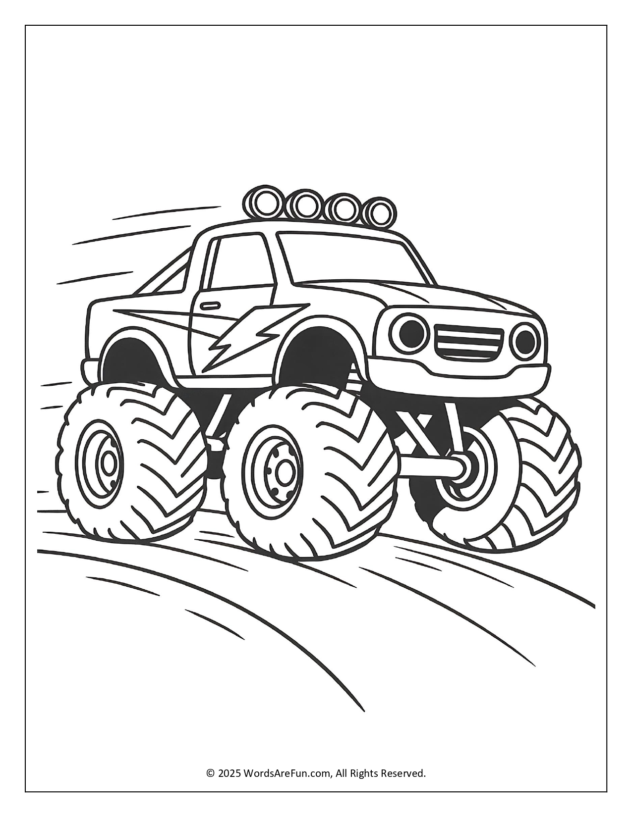 Monster Truck Coloring Pages
