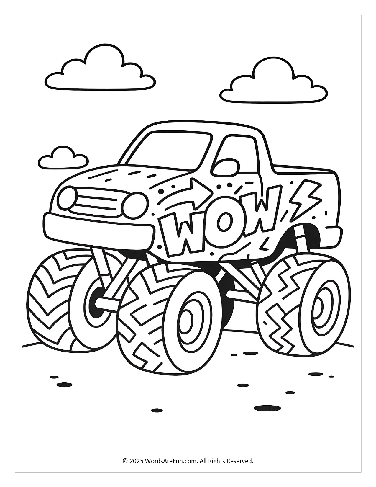 Monster Truck Coloring Pages