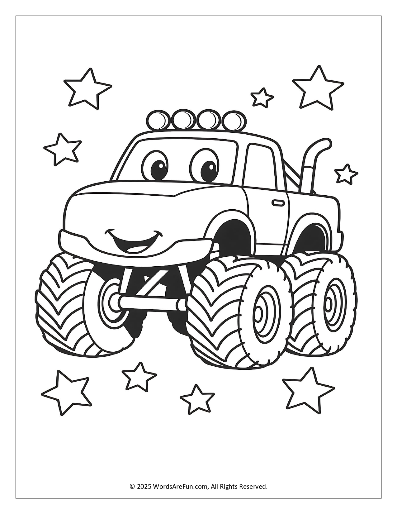 Monster Truck Coloring Pages