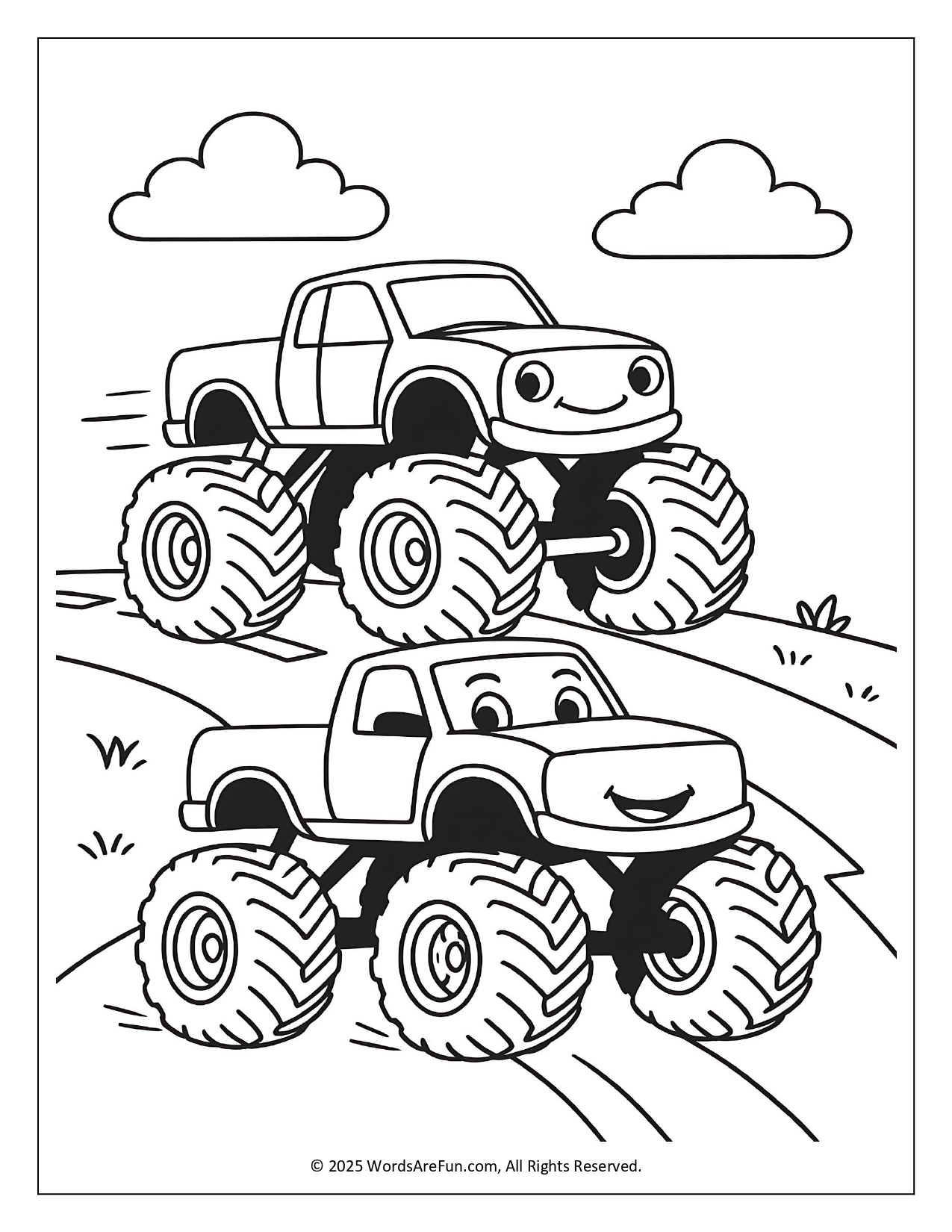 Monster Truck Coloring Pages
