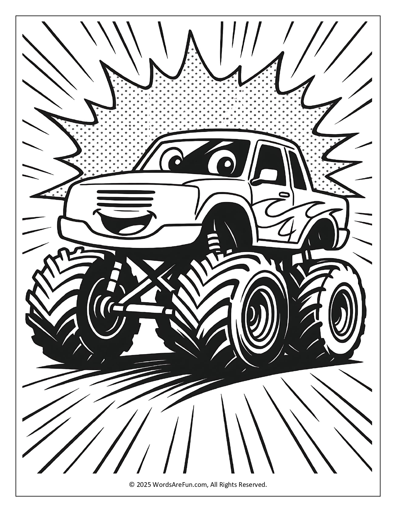 Monster Truck Coloring Pages