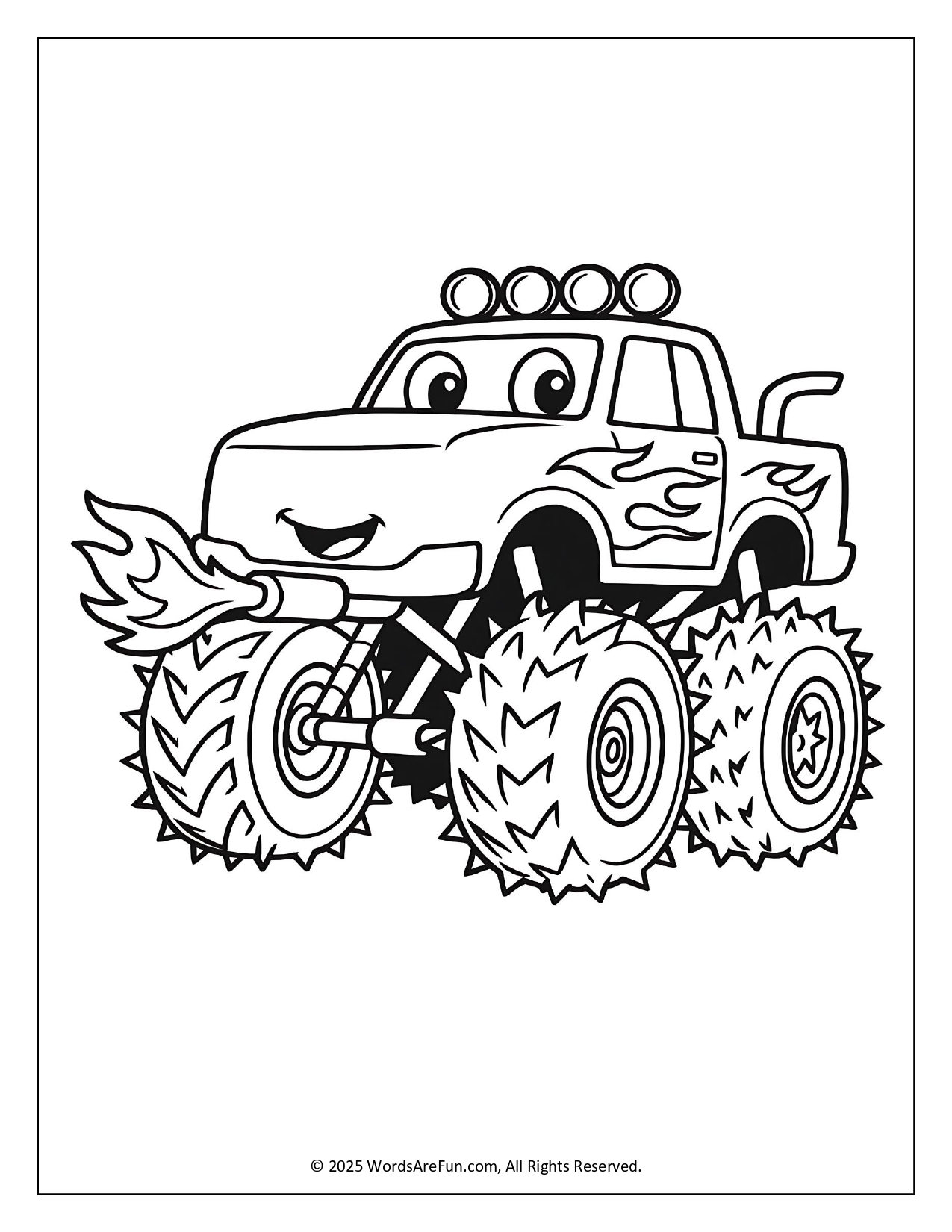Monster Truck Coloring Pages