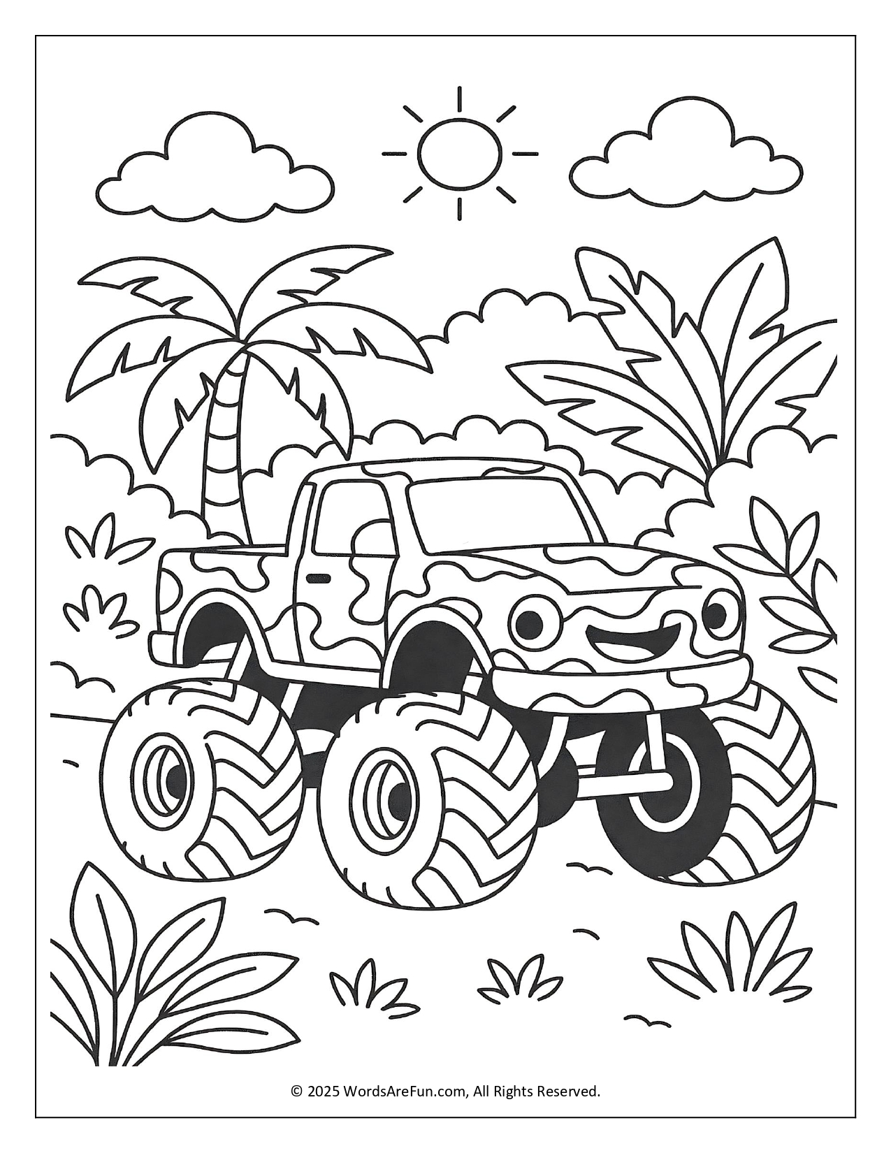 Monster Truck Coloring Pages