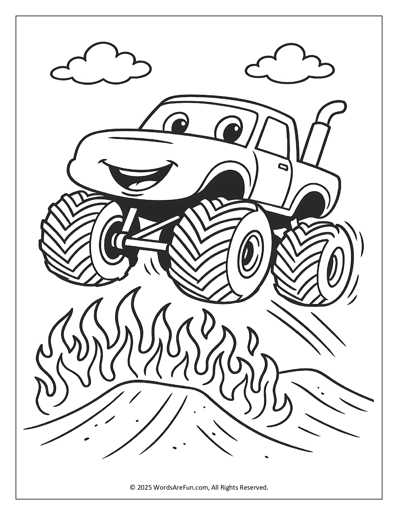 Monster Truck Coloring Pages