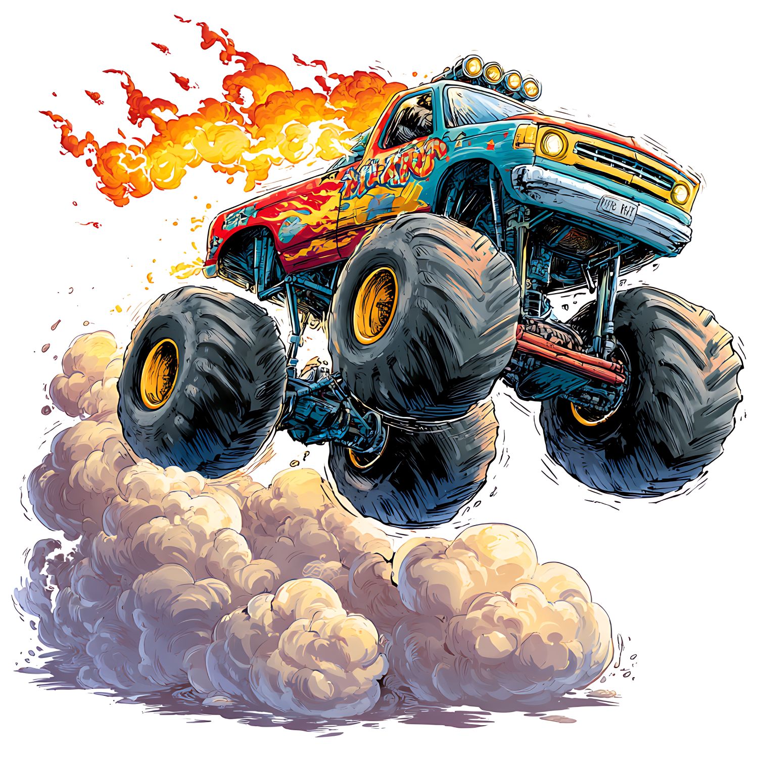 Monster Truck Coloring Pages