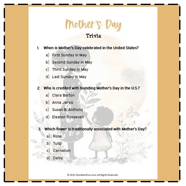 Mother's Day Trivia
