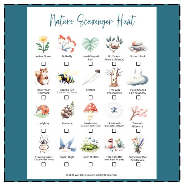 Nature Scavenger Hunt
