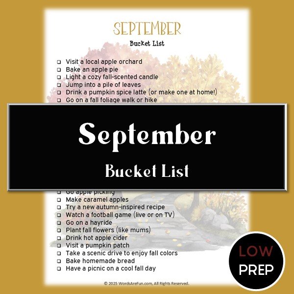 September Bucket List
