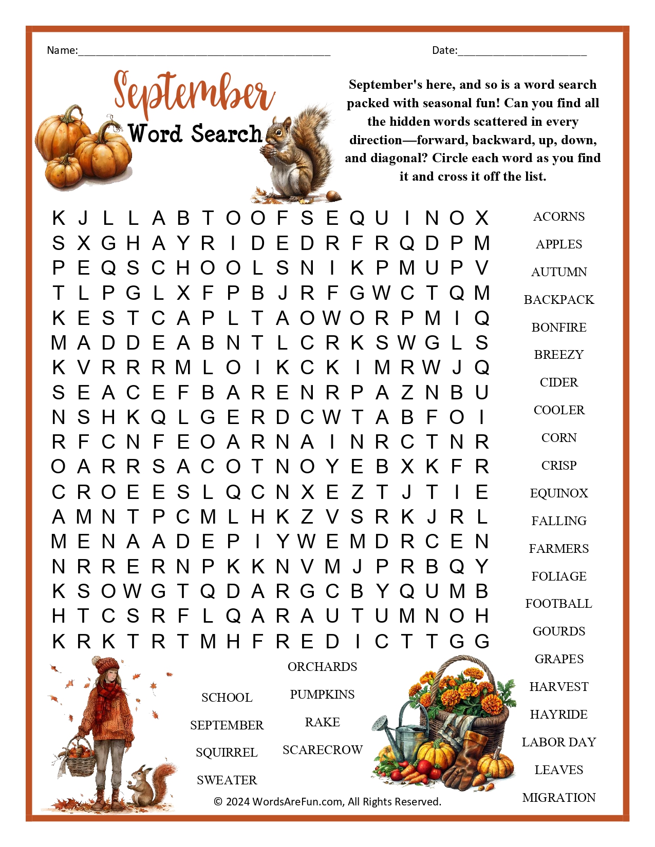 september-word-search for Free Printable Labor Day Word Search September Word Search for Free Printable Labor Day Word Search