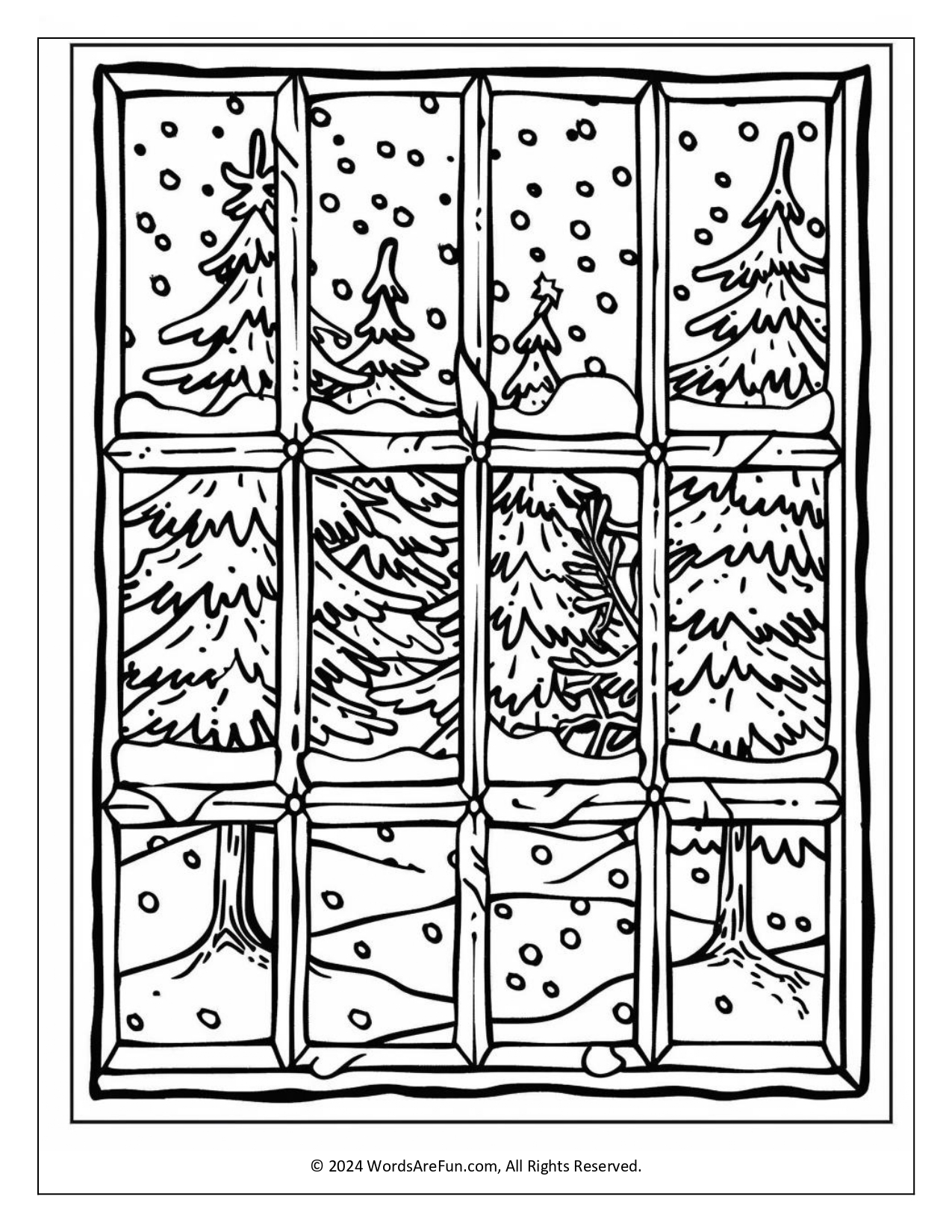Winter Coloring Sheets