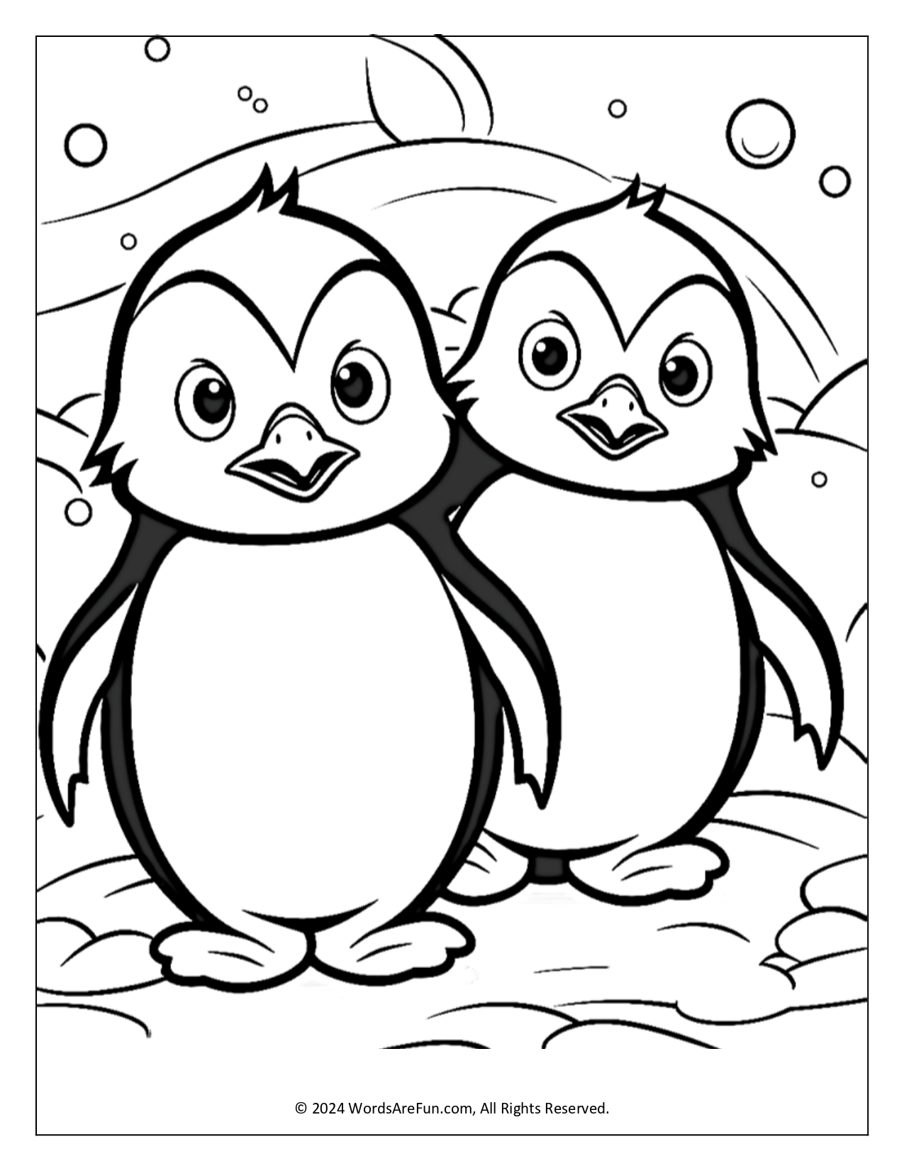 Winter Coloring Sheets