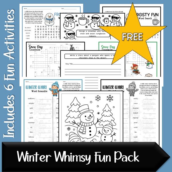 Free Winter Whimsy Fun Pack for Kids