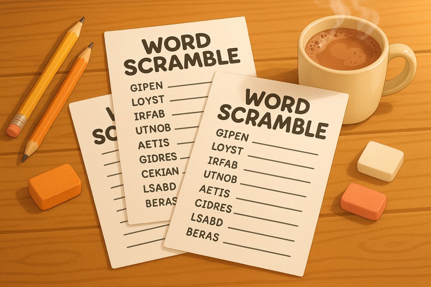 Word Scramble Puzzles